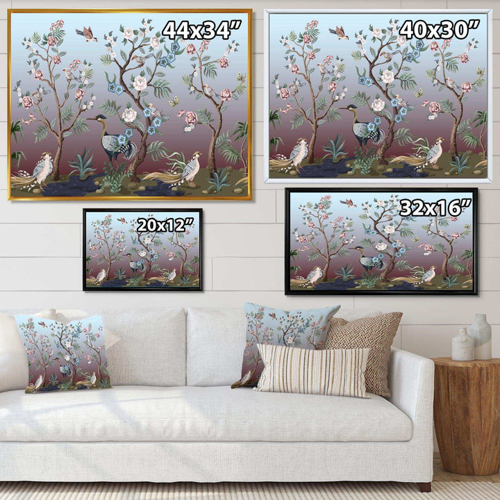 Chinoiserie With Birds and Peonies XI