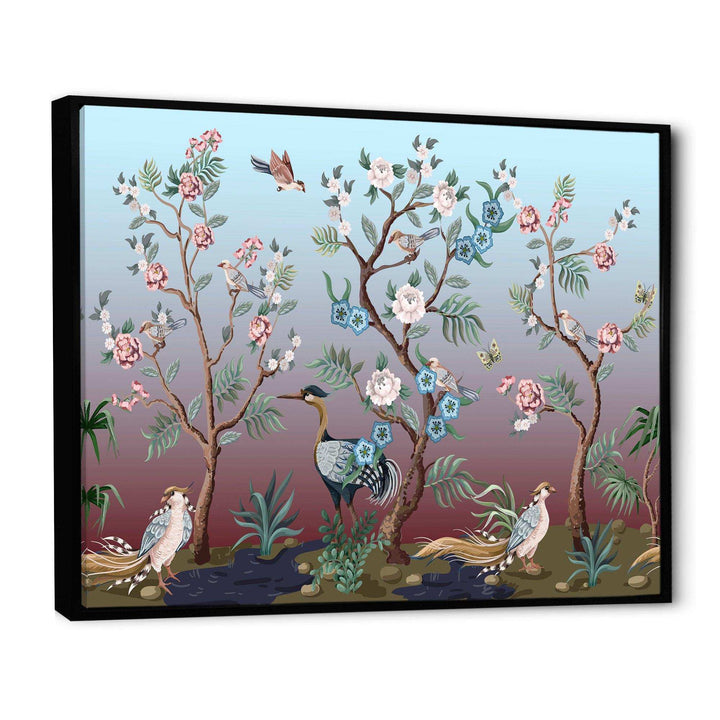 Chinoiserie With Birds and Peonies XI