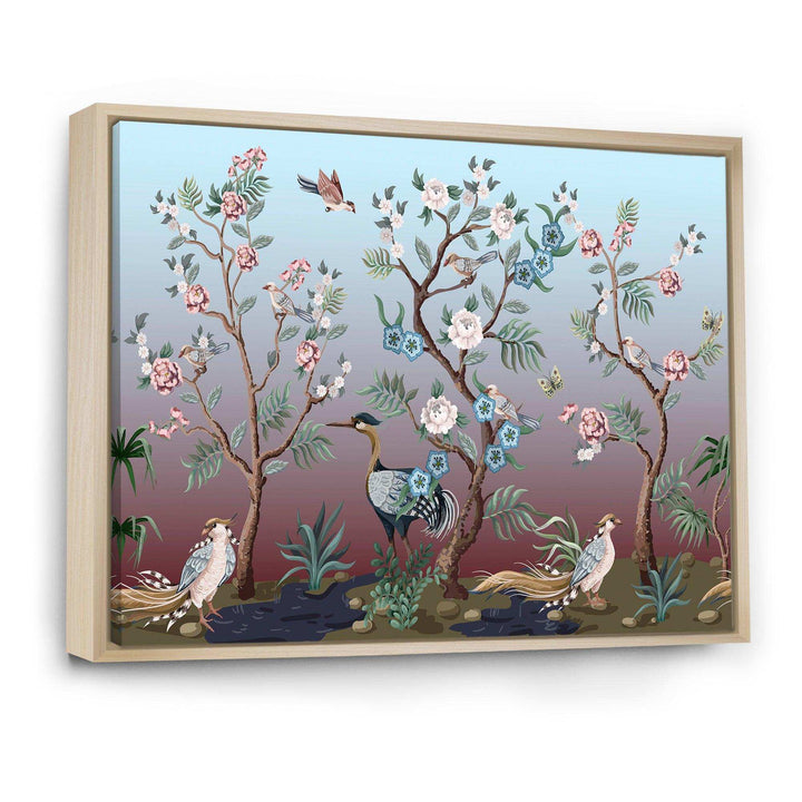Chinoiserie With Birds and Peonies XI