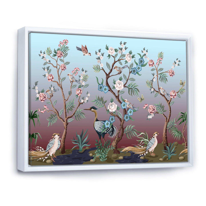 Chinoiserie With Birds and Peonies XI