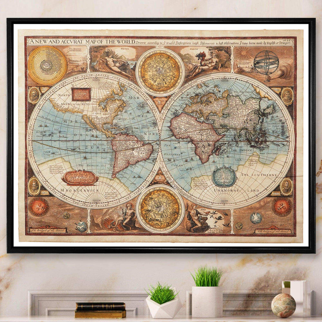Ancient Map of The World VIII