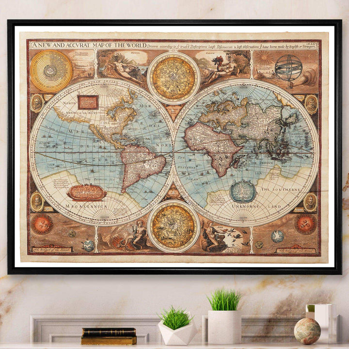 Ancient Map of The World VIII