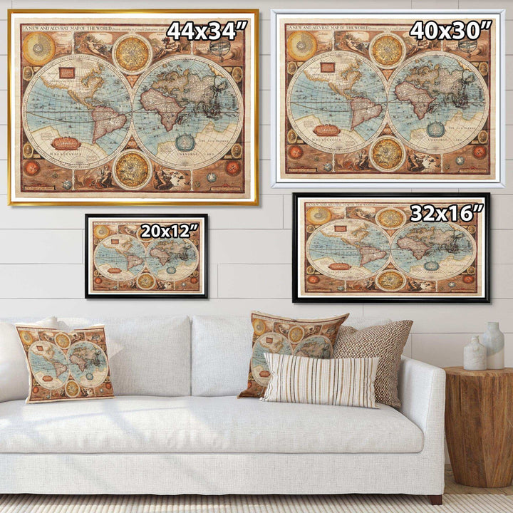 Ancient Map of The World VIII