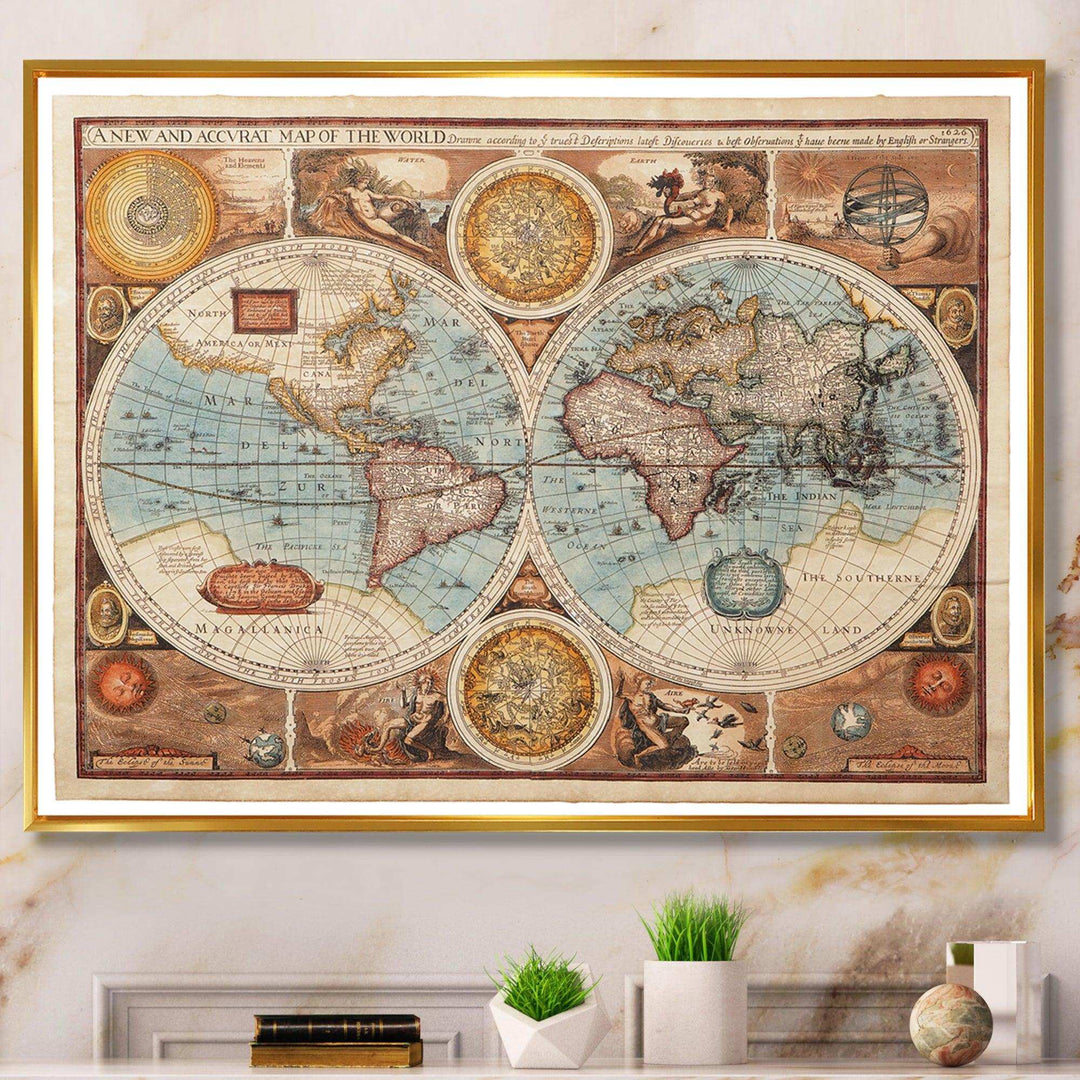 Ancient Map of The World VIII