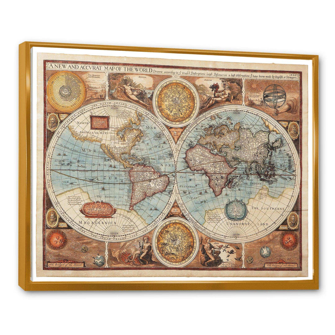 Ancient Map of The World VIII