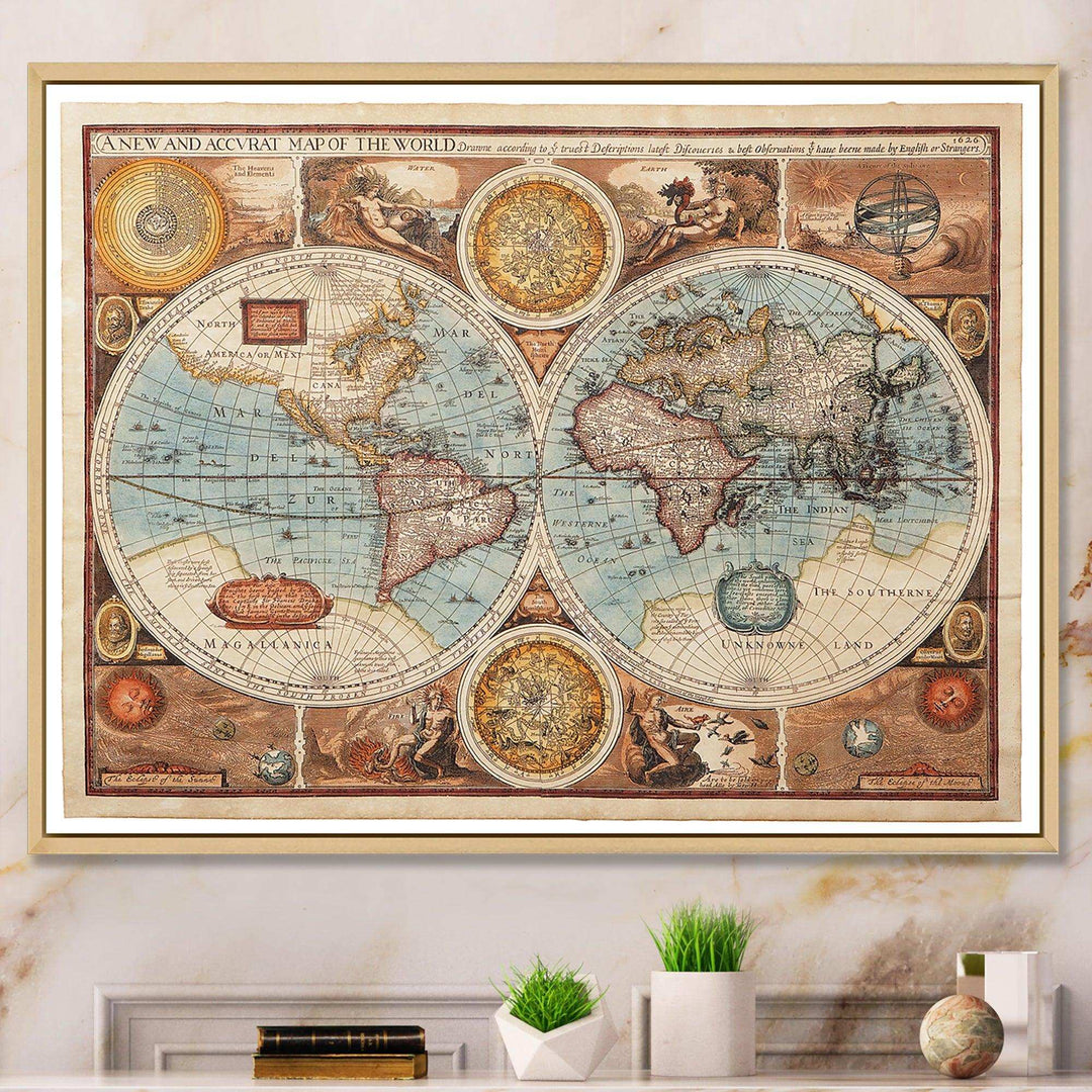 Ancient Map of The World VIII