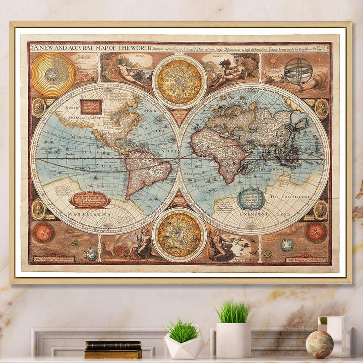 Ancient Map of The World VIII