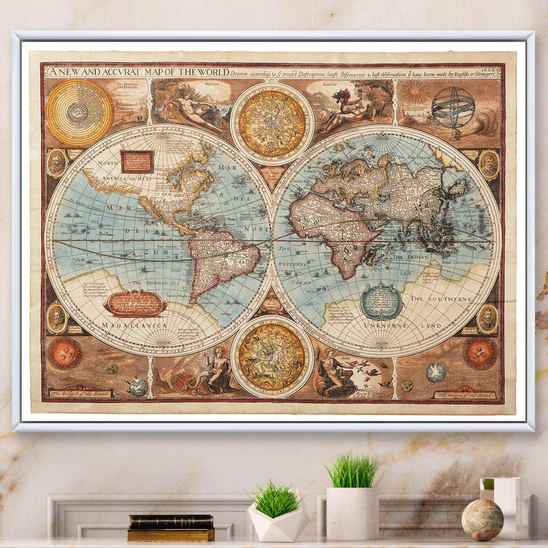 Ancient Map of The World VIII