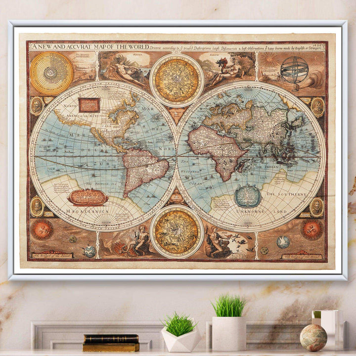 Ancient Map of The World VIII