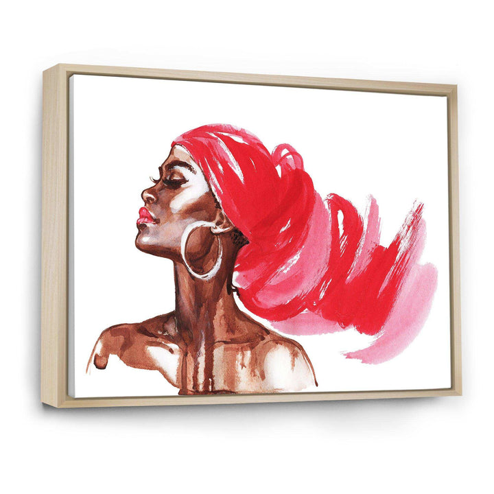 Portrait of African American Woman IX - Modern Canvas Wall Art