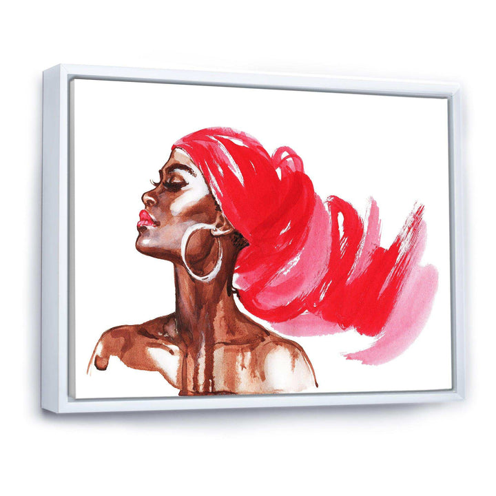 Portrait of African American Woman IX - Modern Canvas Wall Art