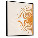 Orange Sun Print I