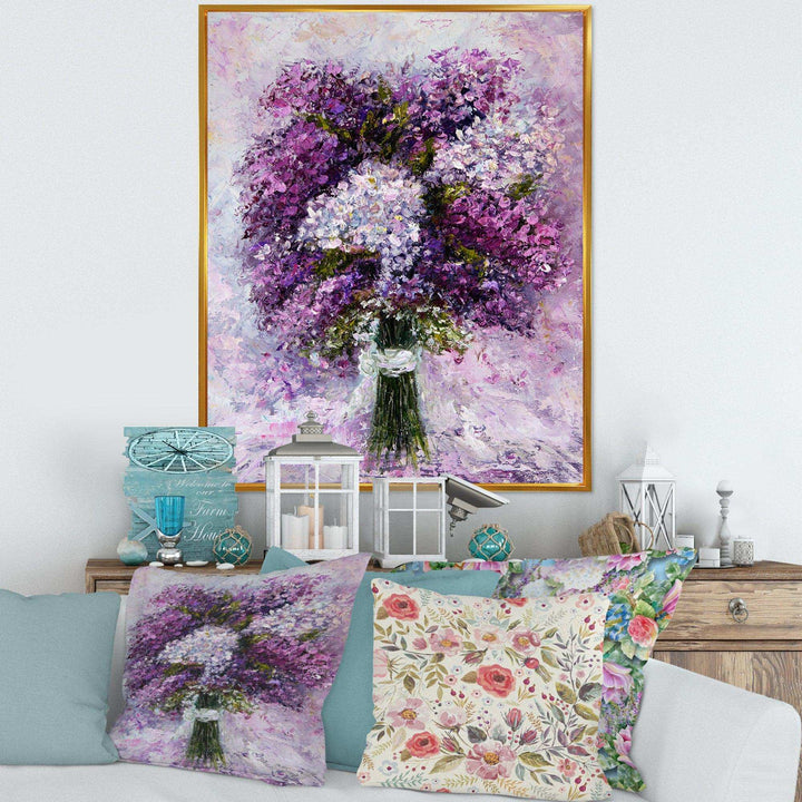 Purple Hyacinth Bouquet - Traditional Wall Art Prints