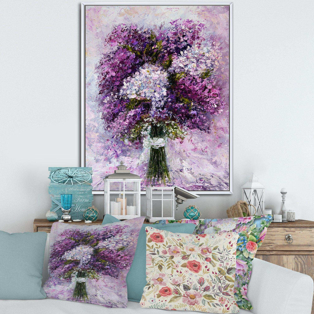 Purple Hyacinth Bouquet - Traditional Wall Art Prints