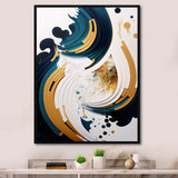 Blue And Gold Modern Art Abstract Painting VII