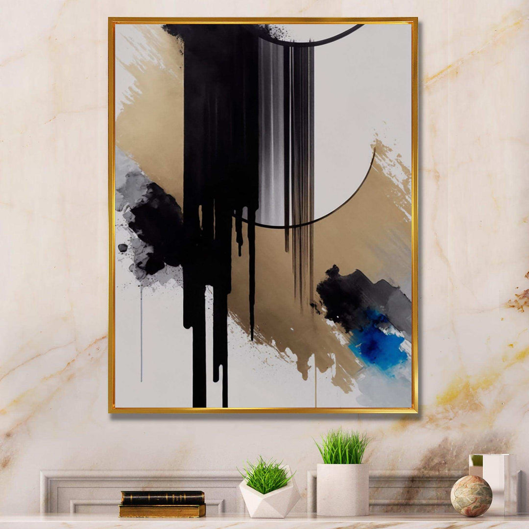Blue Minimalist Abstract I - Modern Canvas Wall Art