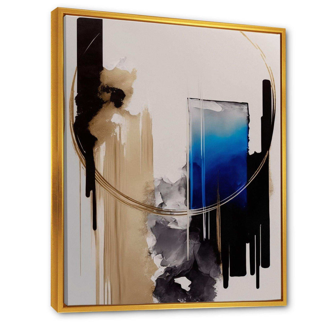 Blue Minimalist Abstract II - Modern Living Room Wall Decor