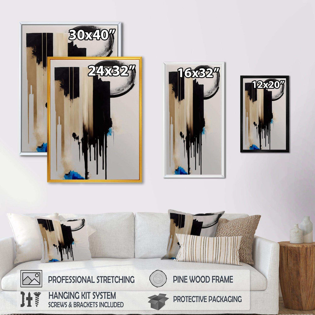 Blue Minimalist Abstract IV - Modern Bedroom Wall Art