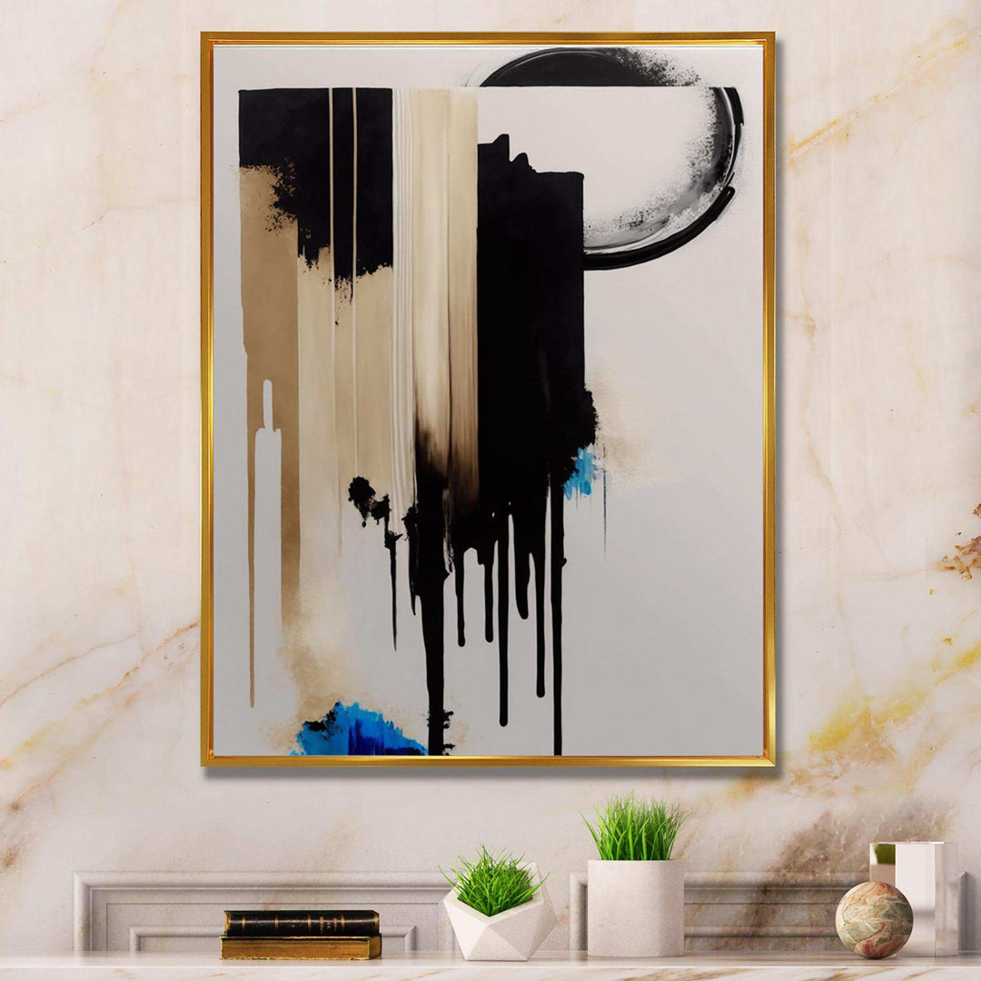 Blue Minimalist Abstract IV - Modern Bedroom Wall Art