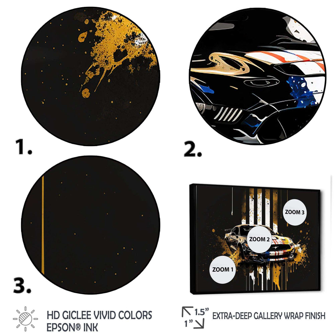 Black And Gold American Muscle I