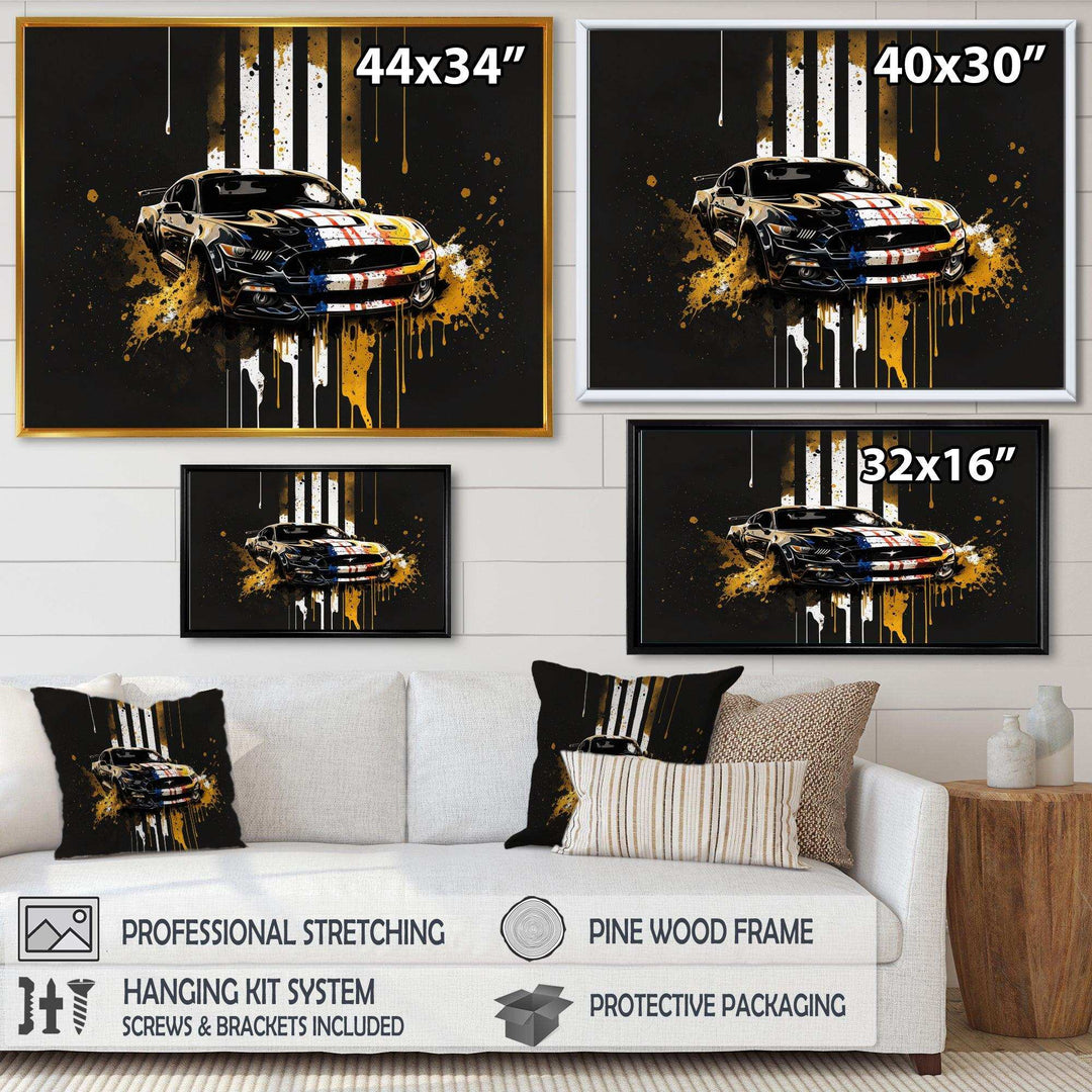 Black And Gold American Muscle I