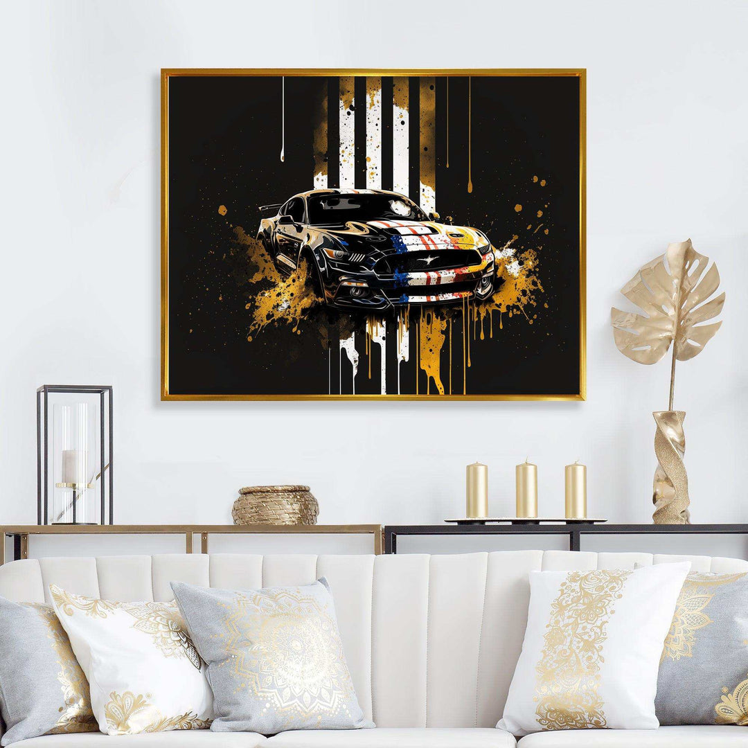 Black And Gold American Muscle I