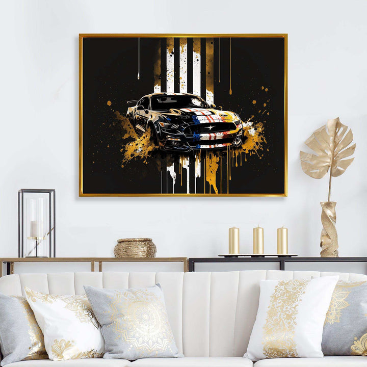 Black And Gold American Muscle I