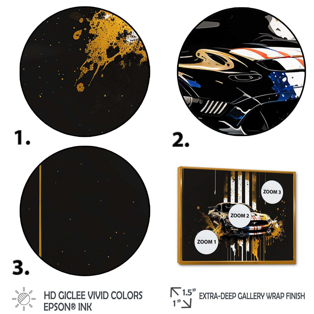 Black And Gold American Muscle I