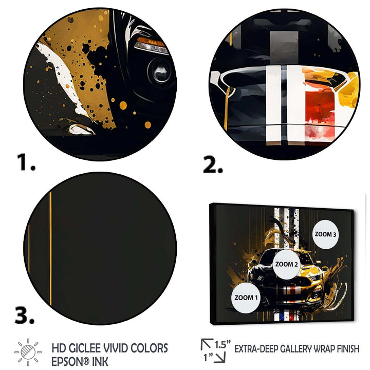Black And Gold American Muscle II