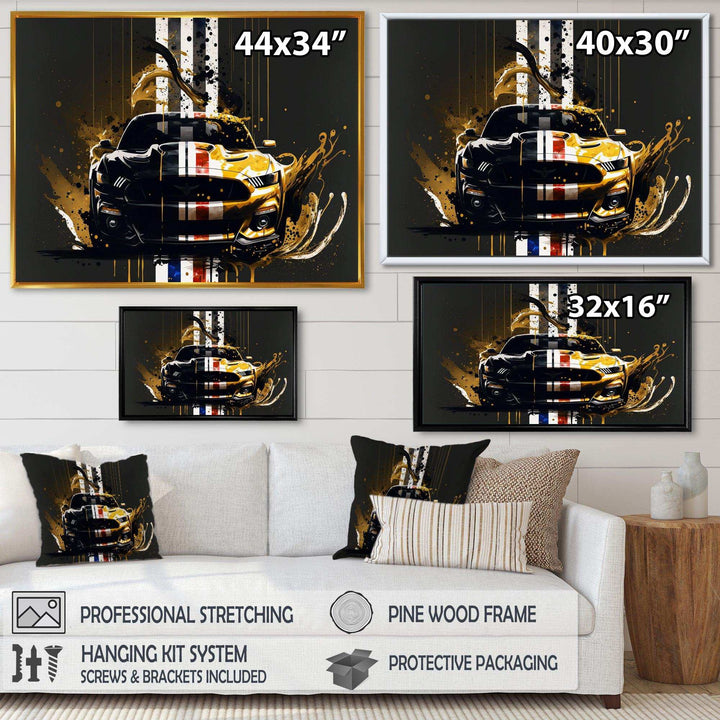 Black And Gold American Muscle II