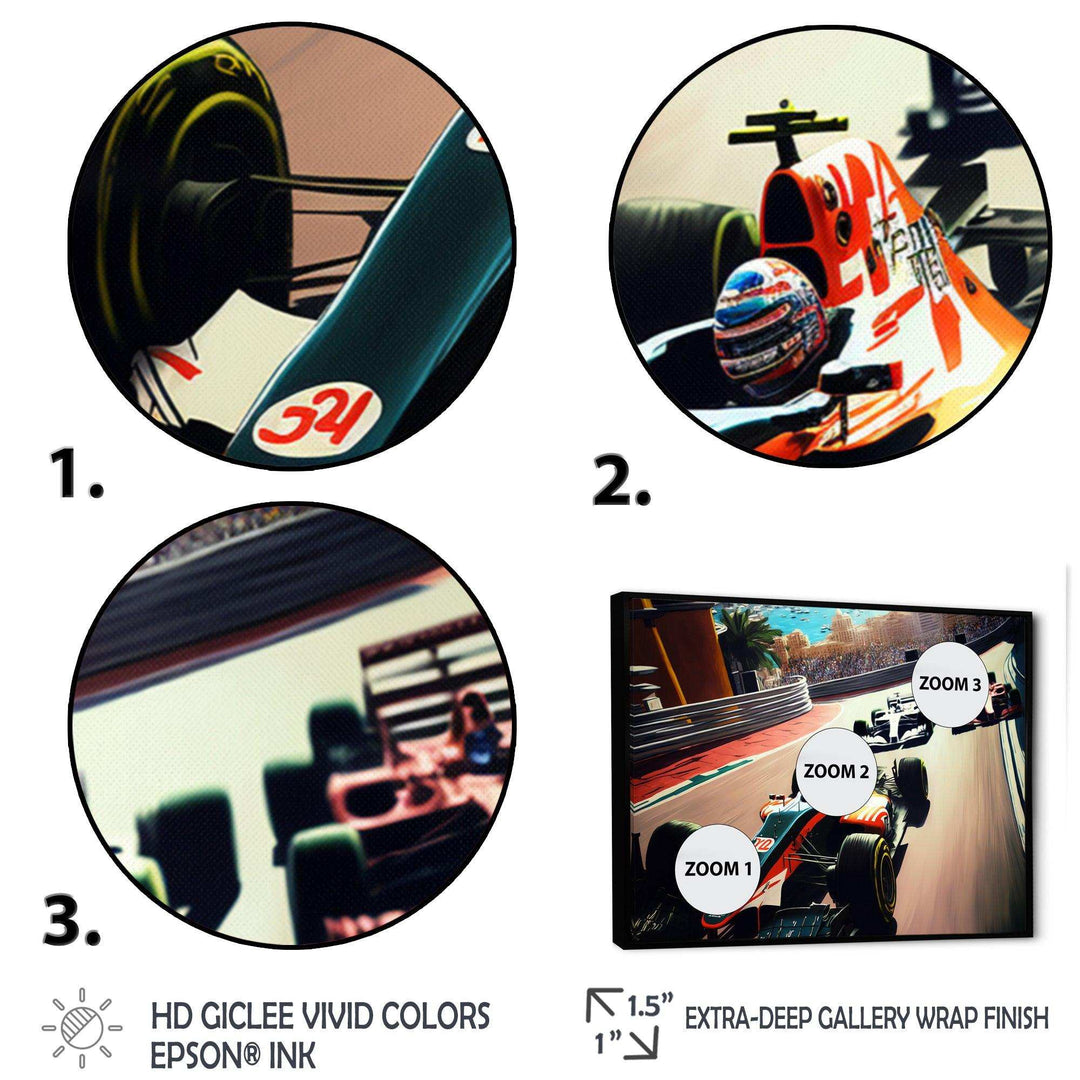 Racing car in Monaco GP I