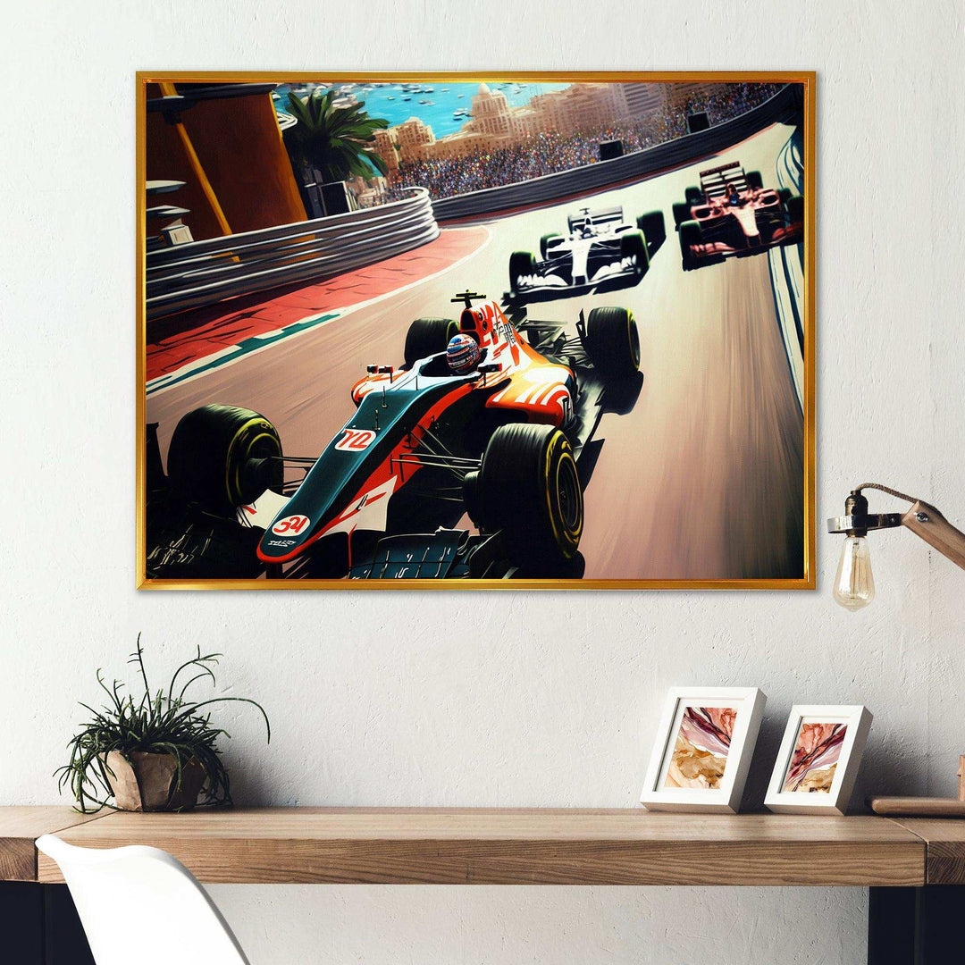 Racing car in Monaco GP I