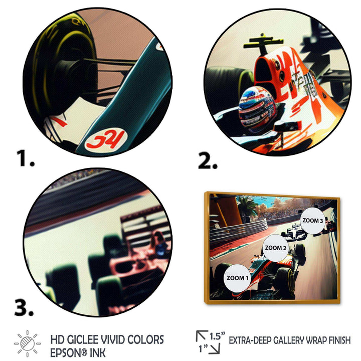 Racing car in Monaco GP I