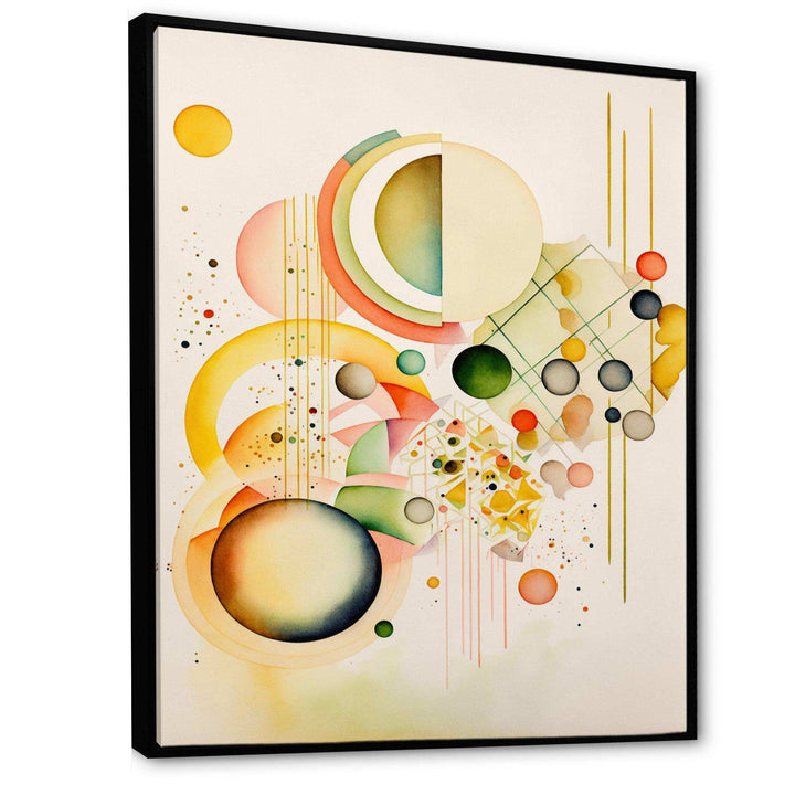 Yellow Multi Shape Abstract VII - Modern Living Room Wall Decor