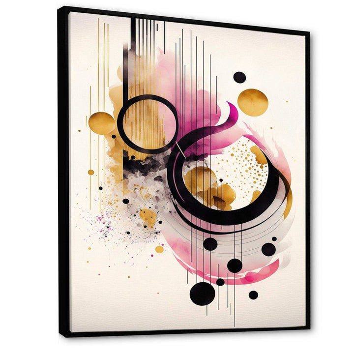 Pink Watercolor Abstract  - Modern Living Room Wall Decor