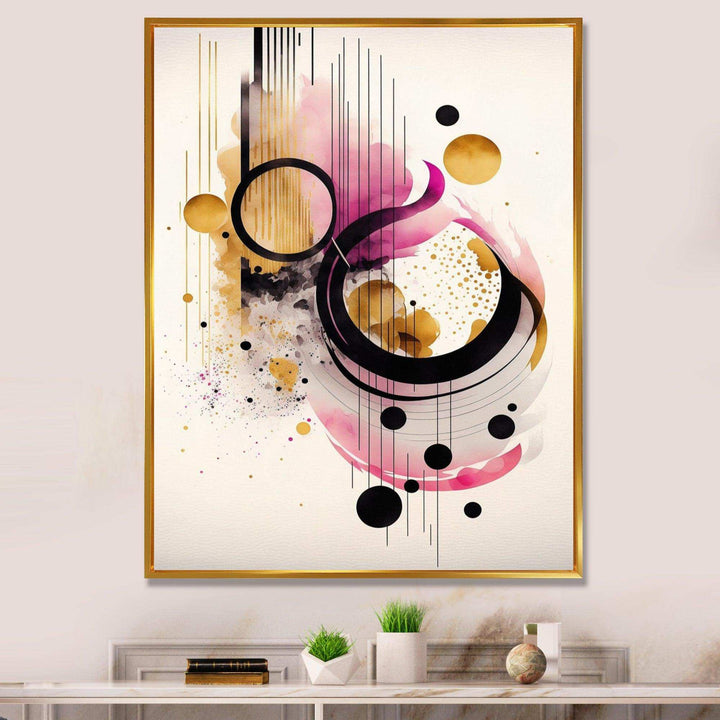 Pink Watercolor Abstract  - Modern Living Room Wall Decor