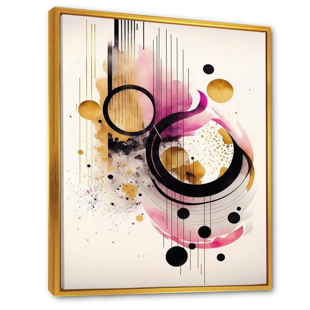 Pink Watercolor Abstract  - Modern Living Room Wall Decor