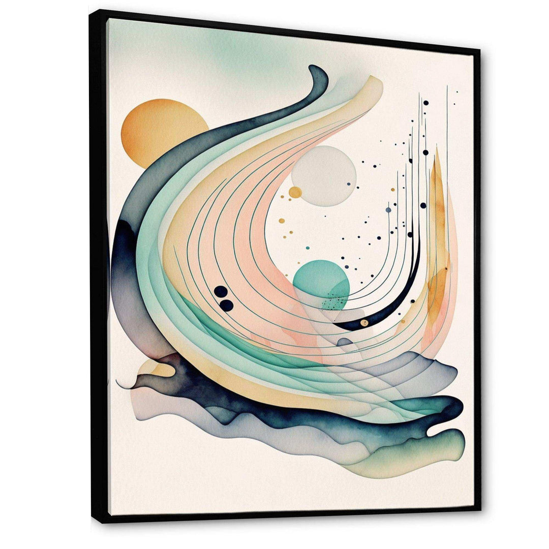 Vibrant Watercolor Movement I - Modern Bedroom Wall Art
