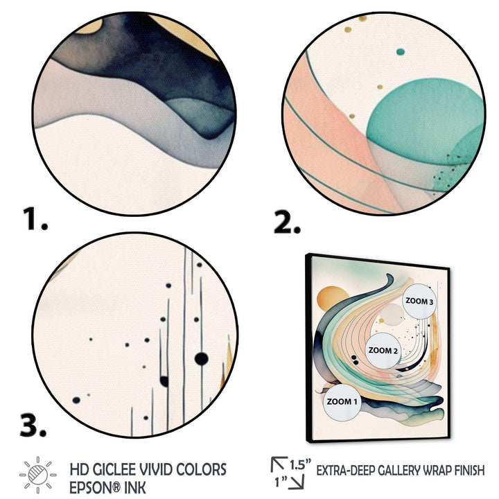 Vibrant Watercolor Movement I - Modern Bedroom Wall Art
