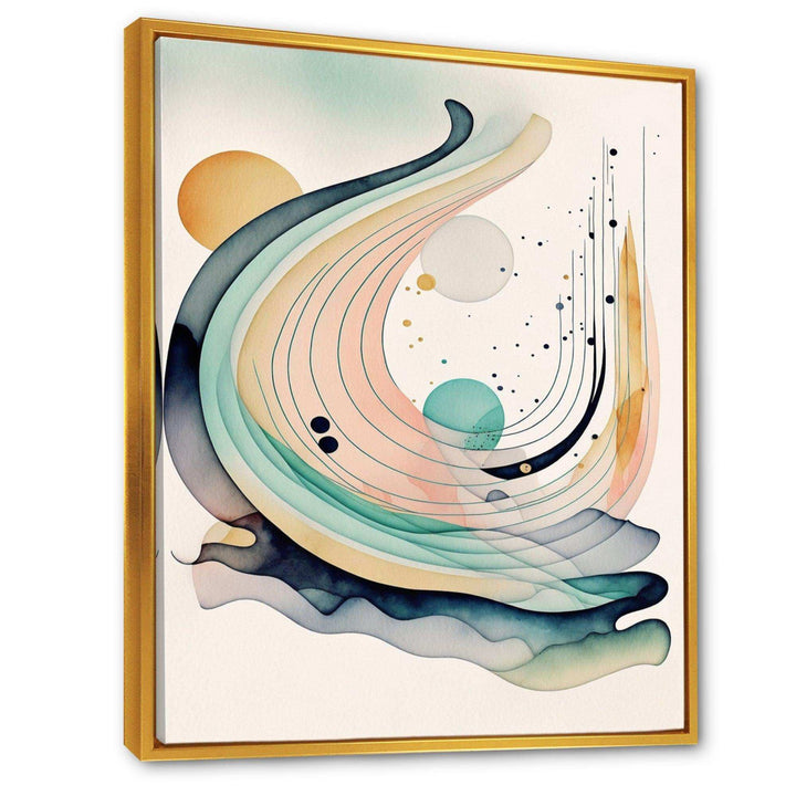 Vibrant Watercolor Movement I - Modern Bedroom Wall Art