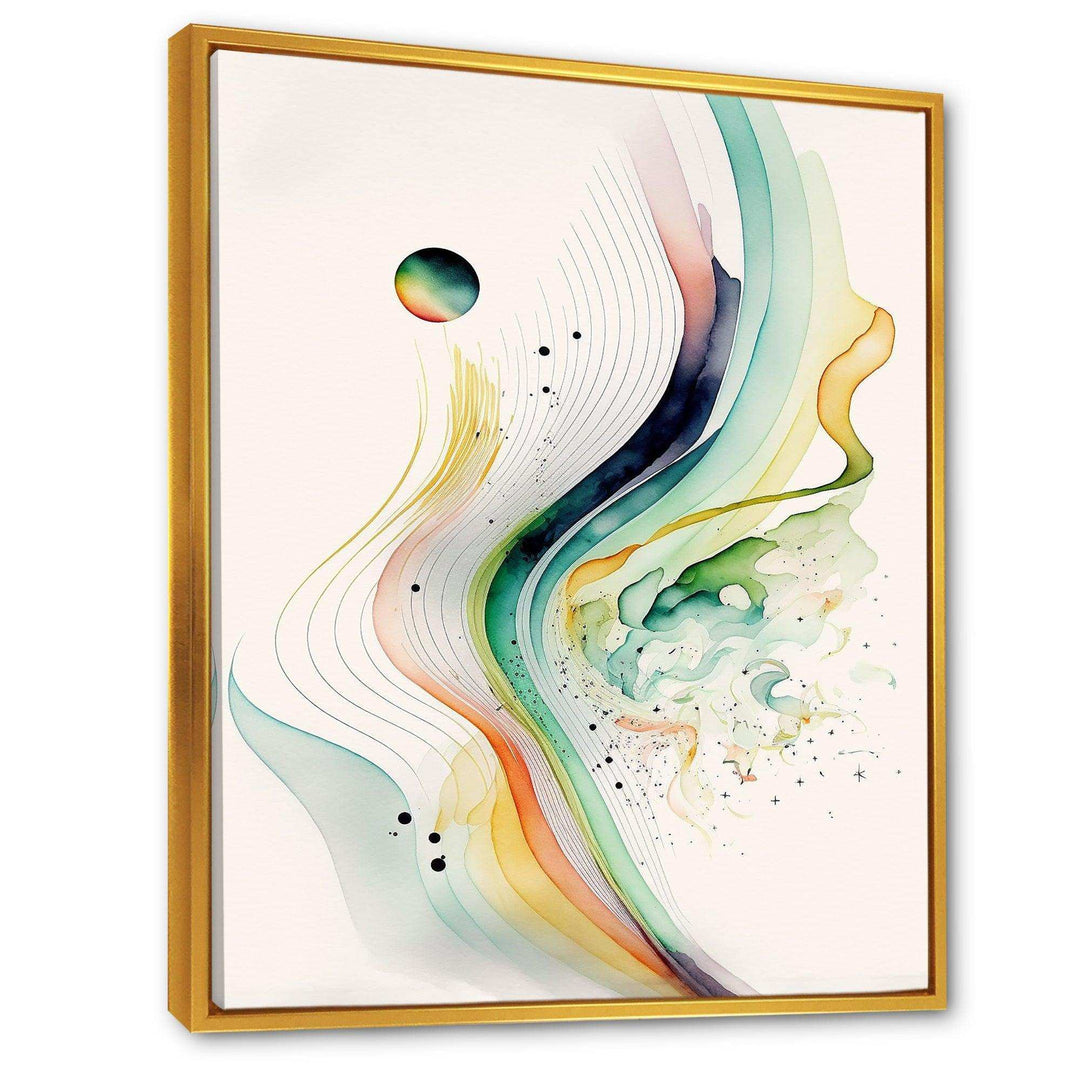 Vibrant Watercolor Movement II - Modern Living Room Wall Decor