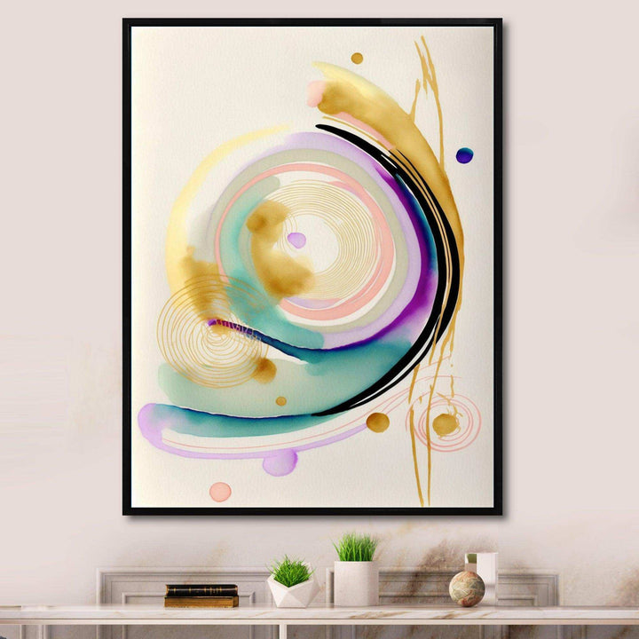 Modern Purple Hint Spiral  - Modern Wall Art Prints