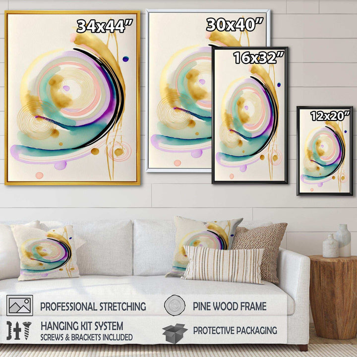 Modern Purple Hint Spiral  - Modern Wall Art Prints
