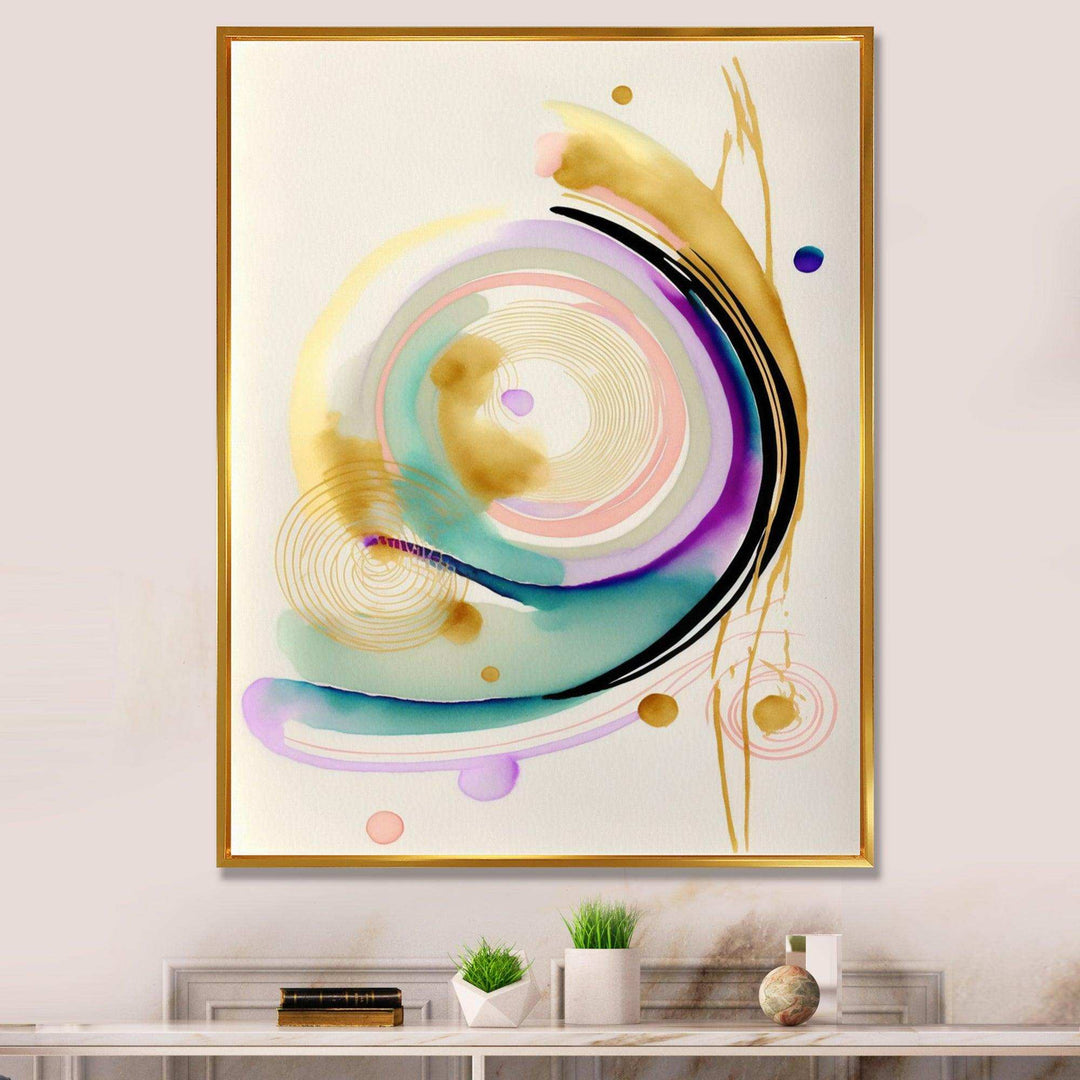 Modern Purple Hint Spiral  - Modern Wall Art Prints