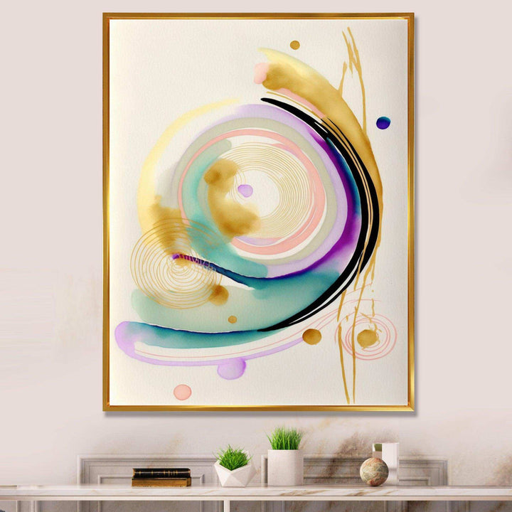 Modern Purple Hint Spiral  - Modern Wall Art Prints