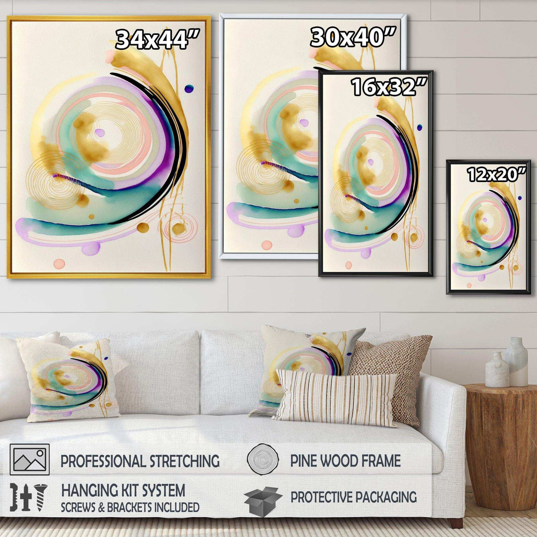 Modern Purple Hint Spiral  - Modern Wall Art Prints
