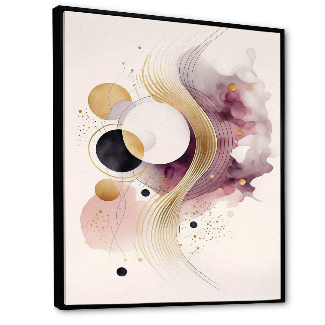 Deep Purple Movement I - Modern Canvas Wall Art