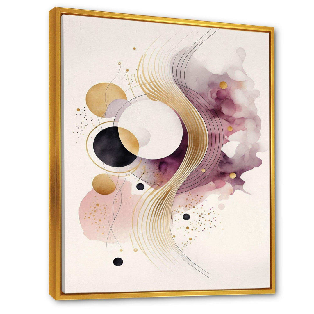 Deep Purple Movement I - Modern Canvas Wall Art