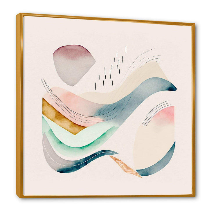 Multi-Color Pastel Waves  - Modern Wall Art Prints
