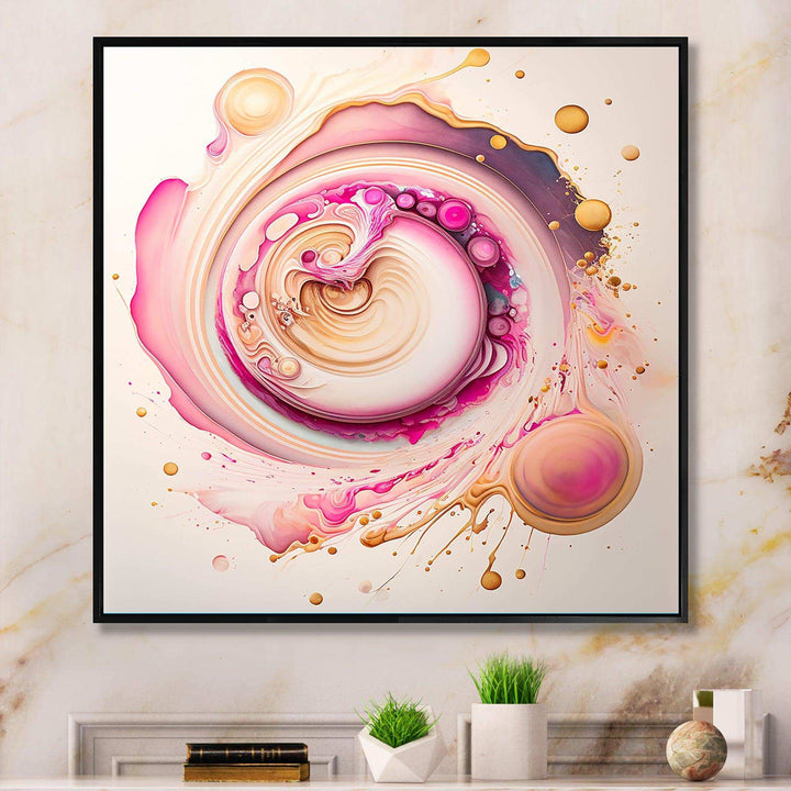 Pink Liquid Swirl  - Modern Wall Art Prints